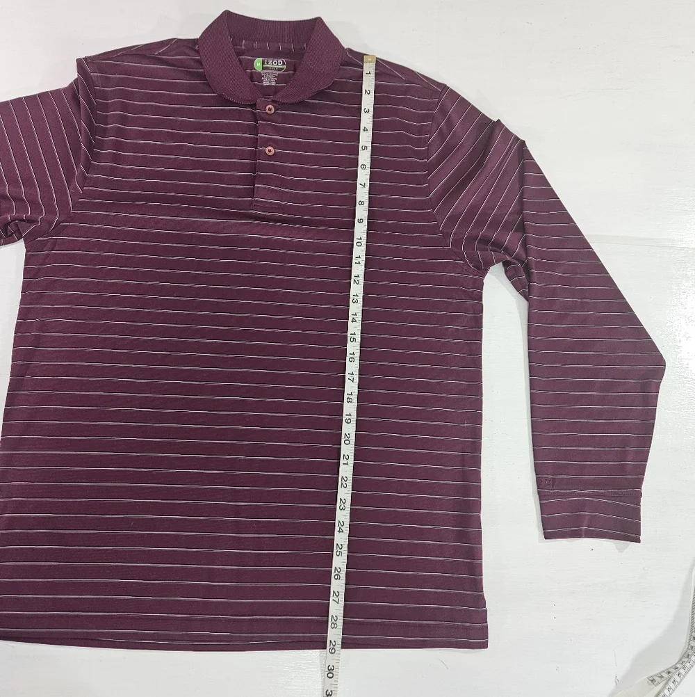 Izod X-Treme Function Golf Long Sleeve Shirt Mens Size Medium